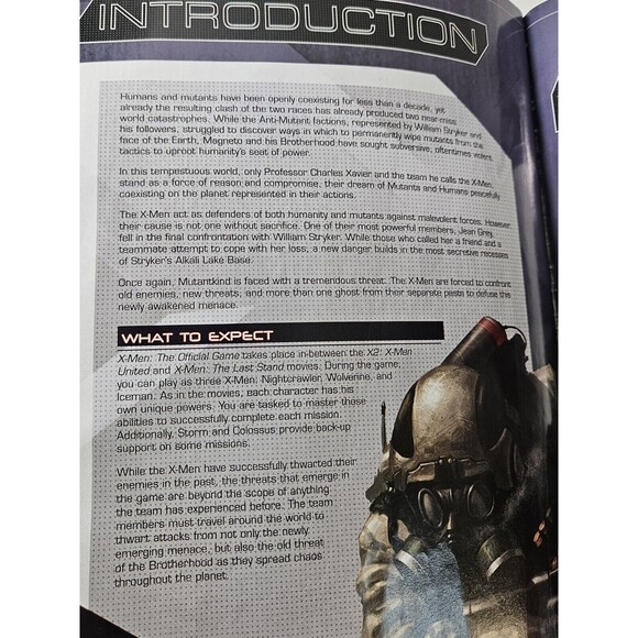 Bradygames XMen The Official Game Strategy Guide For PS 2, Xbox, PC Cd Rom GCube - Picture 5 of 7